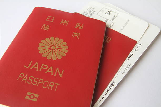 istock Japanese passports and boarding passes 454927135