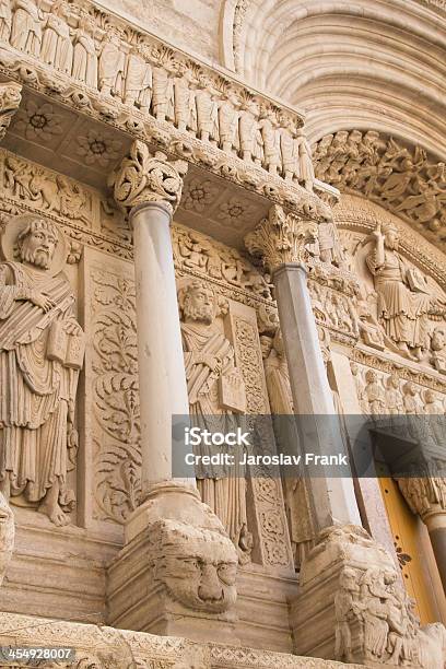 St Trophime Portal Detail Stock Photo - Download Image Now - Ancient, Antique, Architectural Column