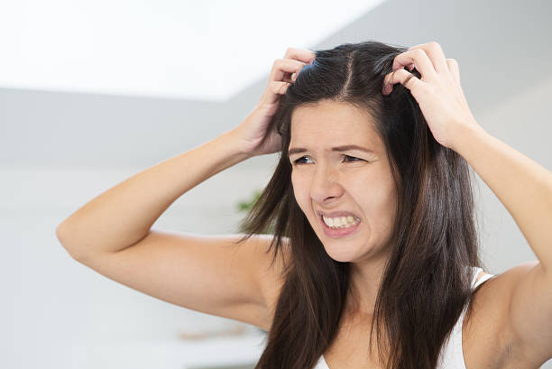 istock Woman having a bad hair day 454932035
