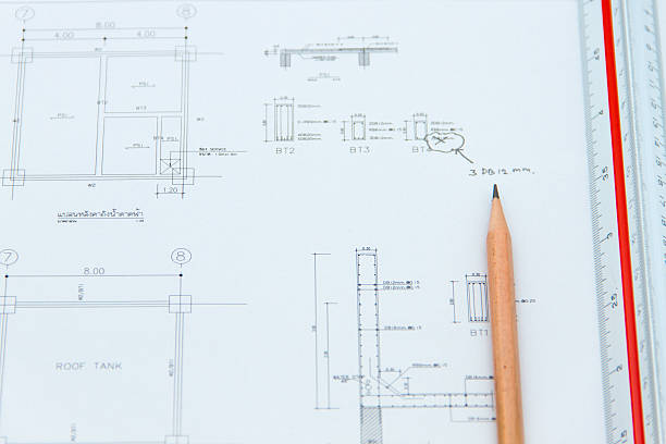 istock Drawing detail of water tank structure 454933243