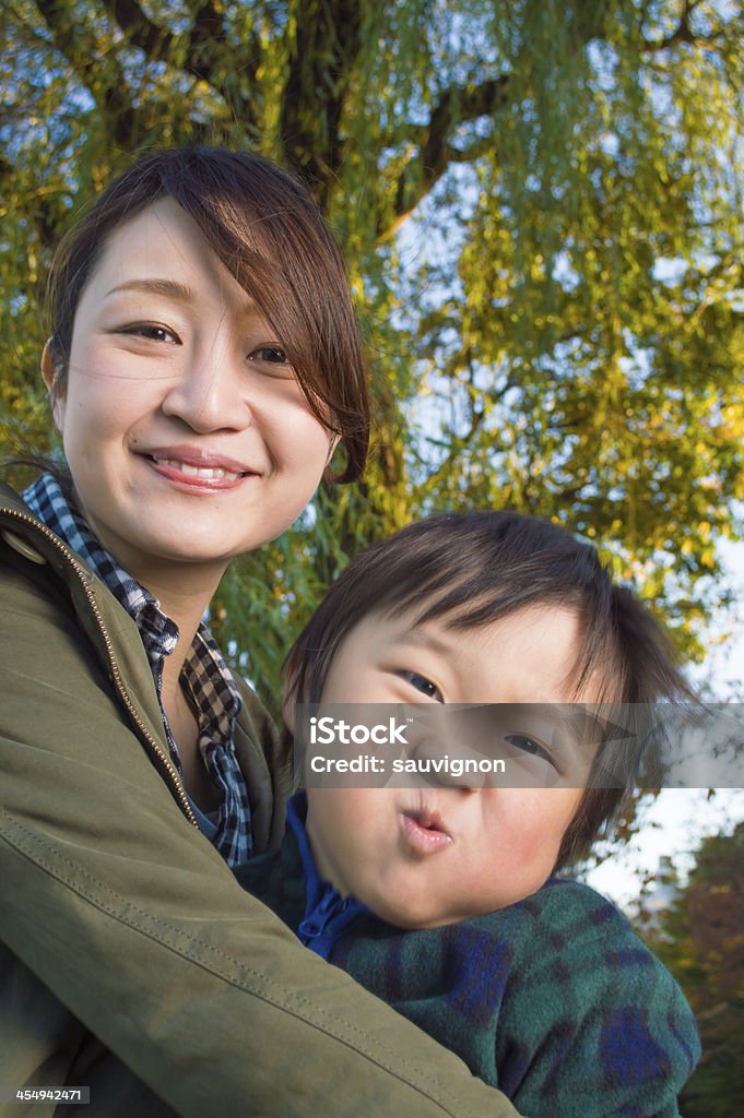 iStockalypse2013tokyo.Parent and child funny&Pleasant expression iStockalypse2013tokyo. Adult Stock Photo