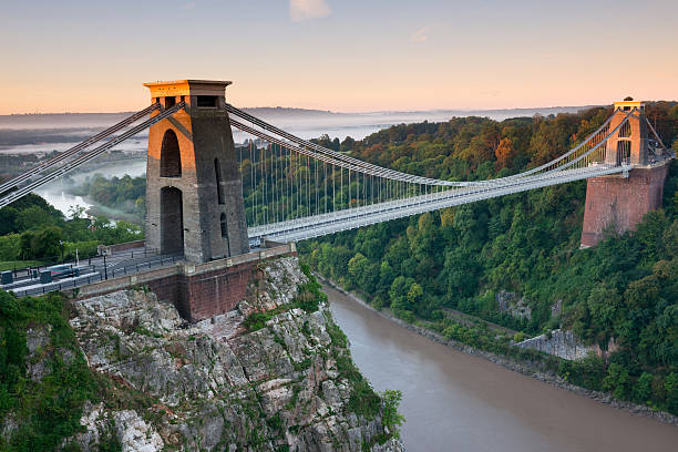 clifton 현수교 - bristol england bridge clifton suspension bridge suspension bridge 뉴스 사진 이미지