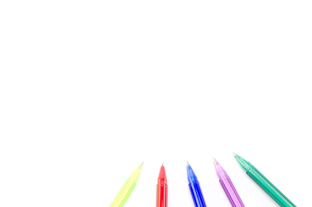 istock colorful pens isolated on white 454943555
