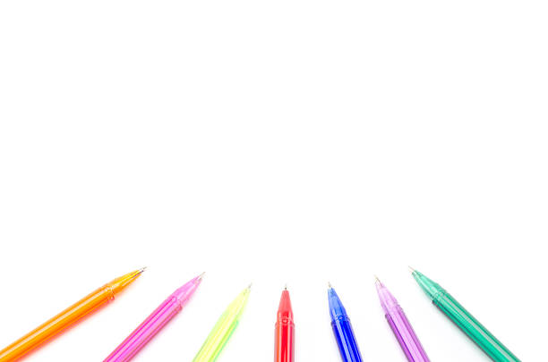 istock colorful pens isolated on white 454943587