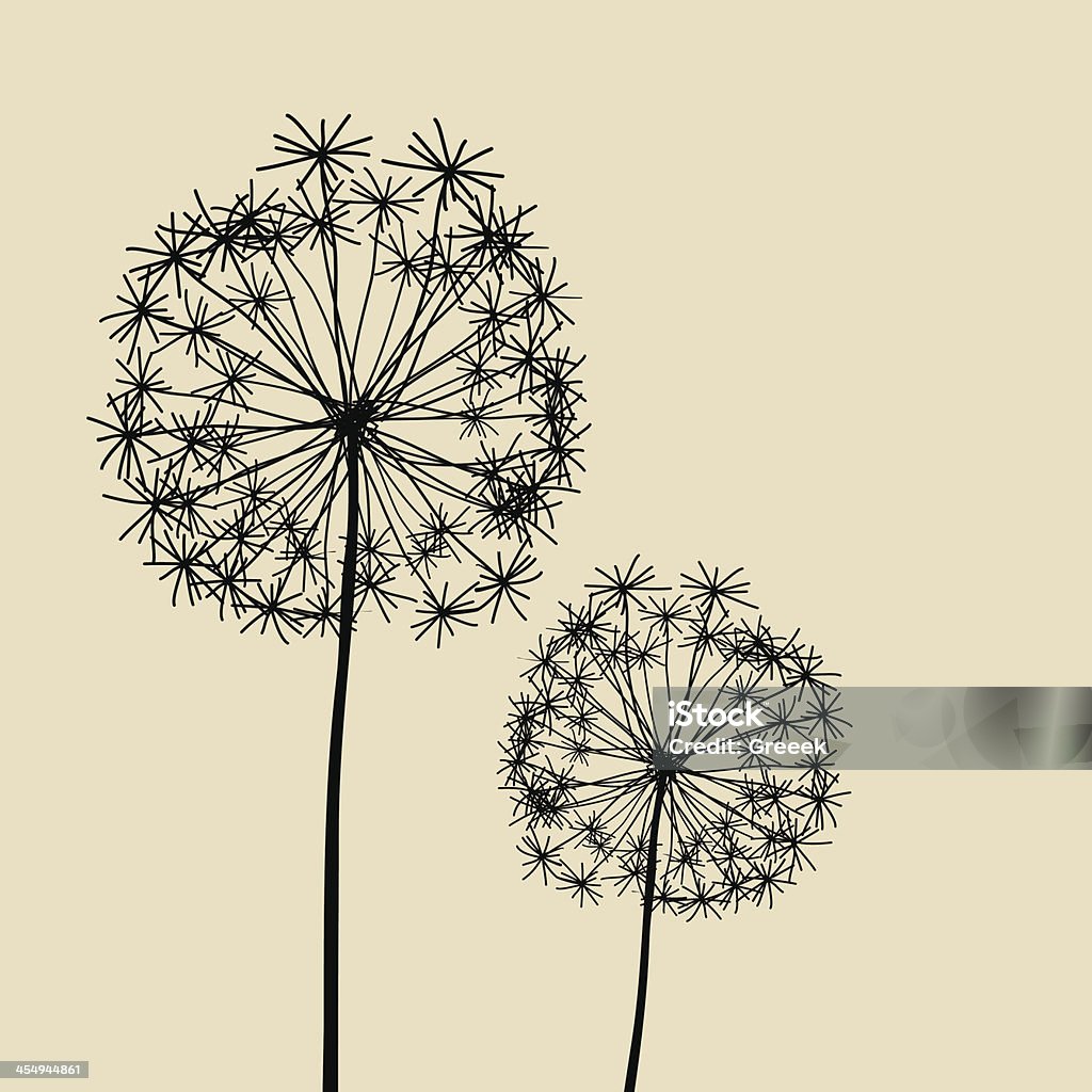 Abstract Dandalions background Floral Elements for design, dandelions. EPS10 Vector illustration Dandelion stock vector
