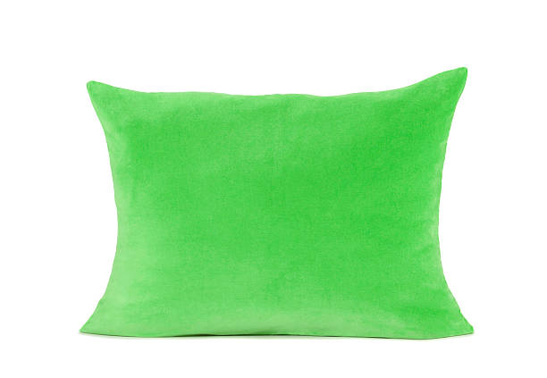 istock bright green pillow isolated on white 454946001