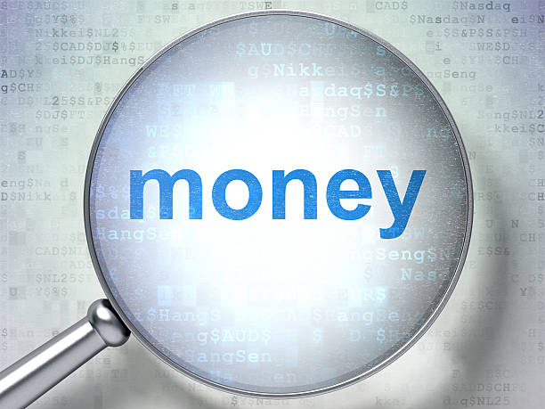 istock Finance concept: Money with optical glass 454946731