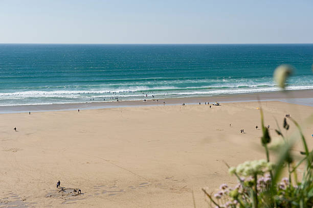istock Waves on a Cornish beach, United Kingdom. 454948535