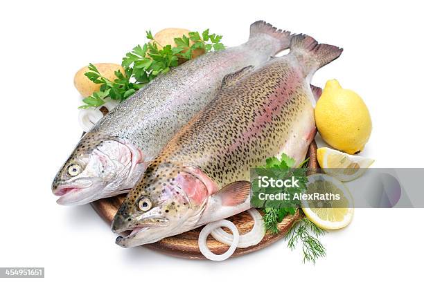 Rainbow Trout Stockfoto und mehr Bilder von Abnehmen - Abnehmen, Einzelner Gegenstand, Essen am Tisch