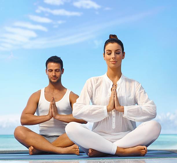 istock Meditating outdoors 454952417