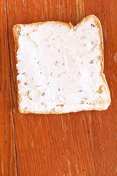 istock sandwich from toast and soft cheese with herbs 454953847