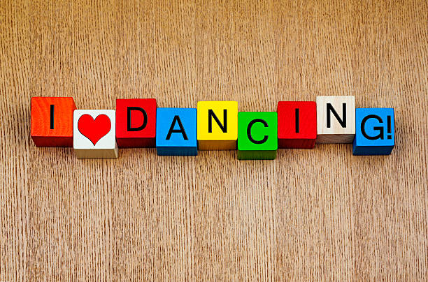 istock I Love Dancing - sign series for dance 454958001