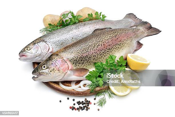 Rainbow Trout Stockfoto und mehr Bilder von Abnehmen - Abnehmen, Einzelner Gegenstand, Essen am Tisch