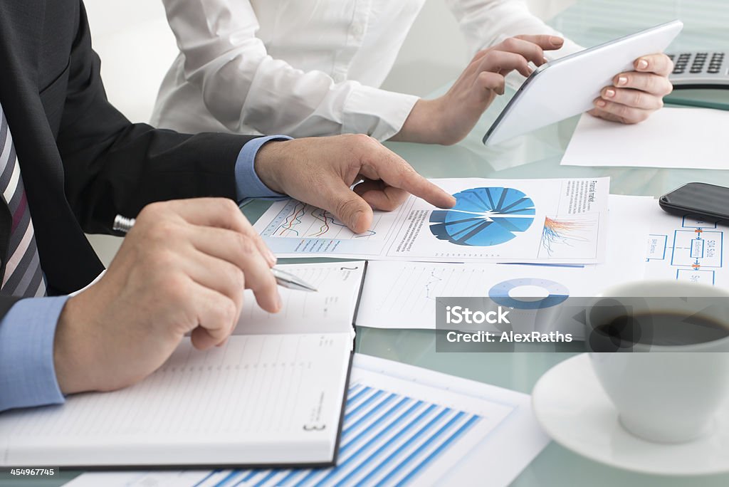 Business briefing - Foto stock royalty-free di Affari