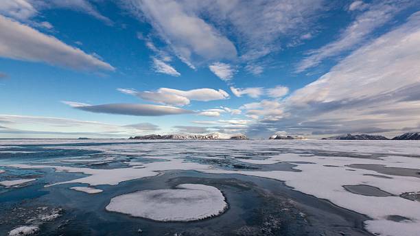 ice floe stock photo