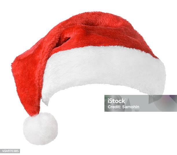 Santa Claus Red Hat Stock Photo - Download Image Now - Cap - Hat, Celebration, Christmas