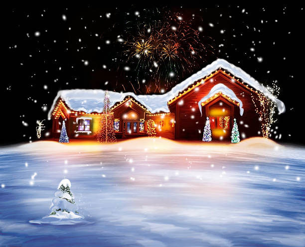 istock Christmas Decorated House 454970741