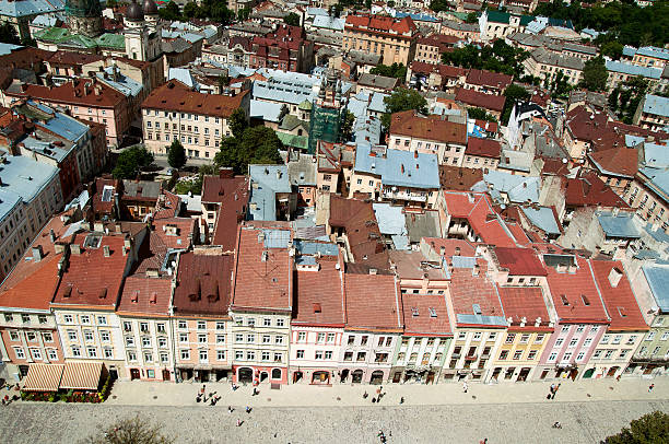 istock Top view in Lvov, Ukraine 454970981