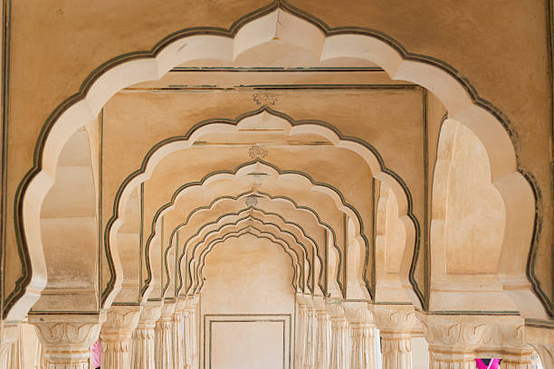 istock Arches at Amber Fort near Jaipur 454971099