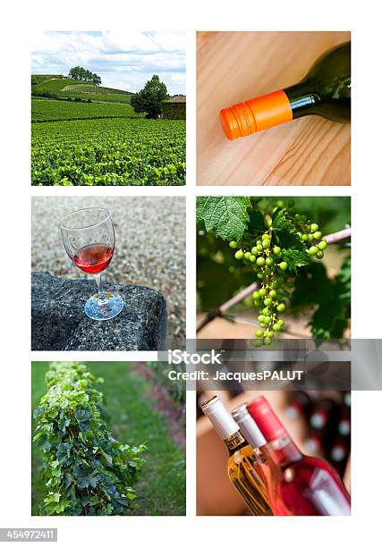 Wine Collage Stock Photo - Download Image Now - Alcohol - Drink, Aquitaine, Bordeaux