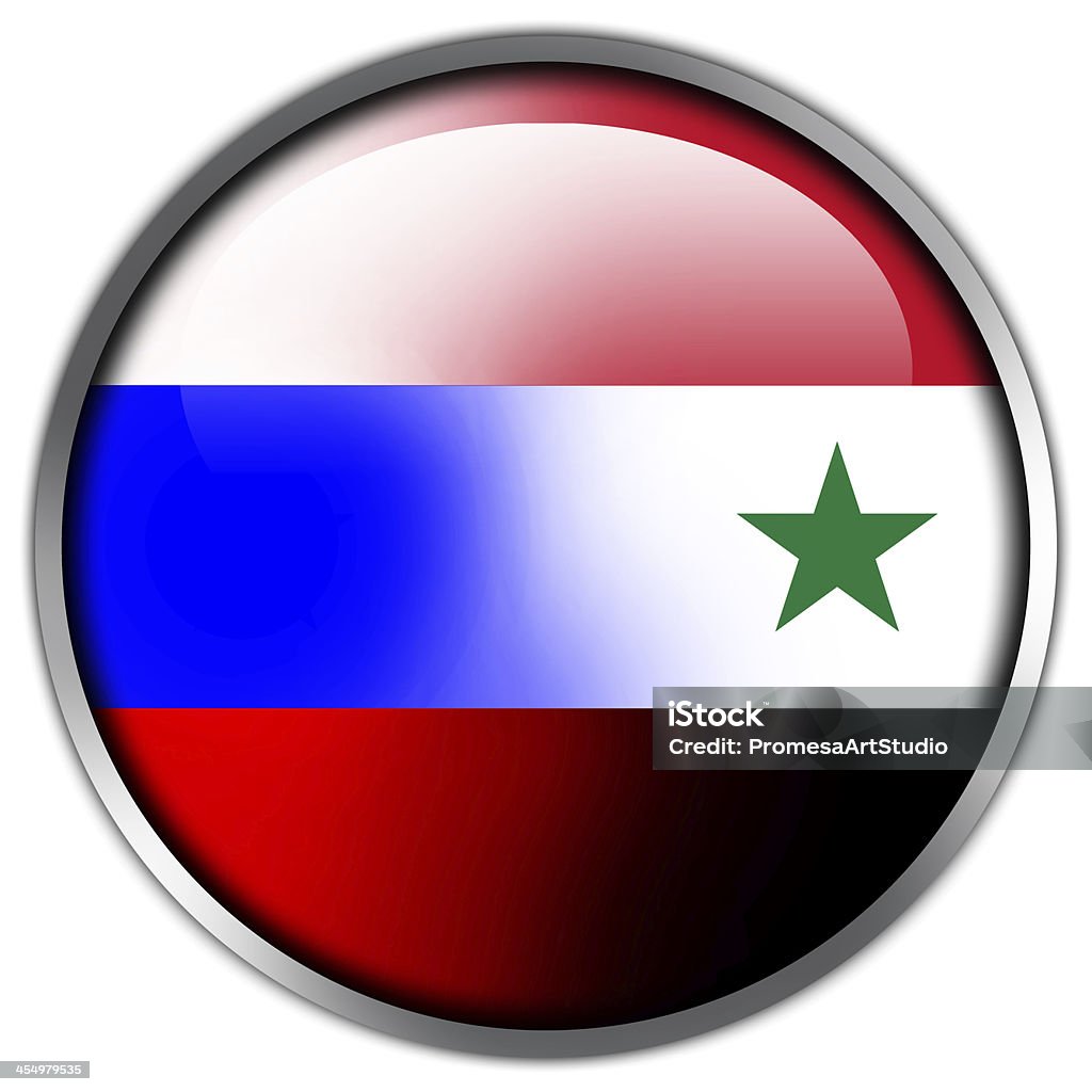 러시아 및 랏차부리 플랙 광택지 버튼 - 로열티 프리 개념 스톡 사진