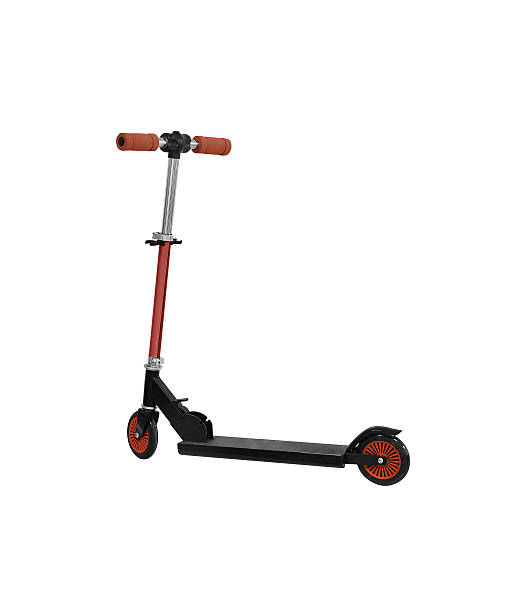 istock Children scooter isolated on white 454981337