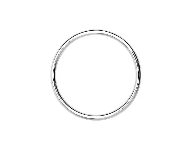 Photo of Metal hoop isolated on white