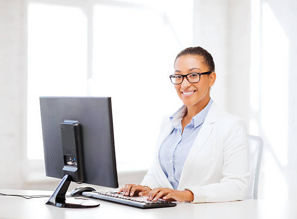 istock african businesswoman with computer in office 454982247