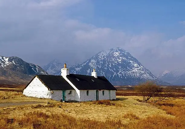 One of the most famous views in the Scottish Highlands, The mountain of Buchaille Etive Mor or