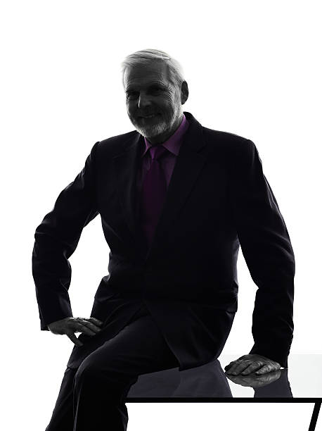 istock firendly senior business man smiling silhouette 454985205