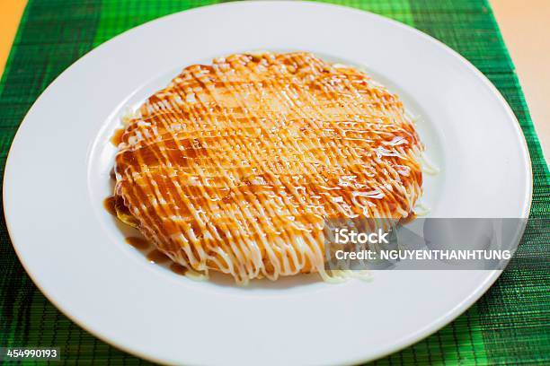 Okonomi Yaki Japanese Tradional Pancake Stock Photo - Download Image Now - Animal Egg, Asia, Asian Culture