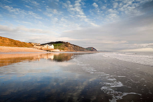 istock Sunset at Charmouth on the Dorset Jurassic Coast 454993145