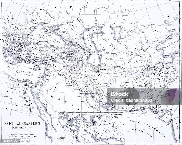 Gravação Unido De Alexandre O Grande - Arte vetorial de stock e mais imagens de Alexandre o Grande - Alexandre o Grande, Arte, Arte e Artesanato - Arte visual
