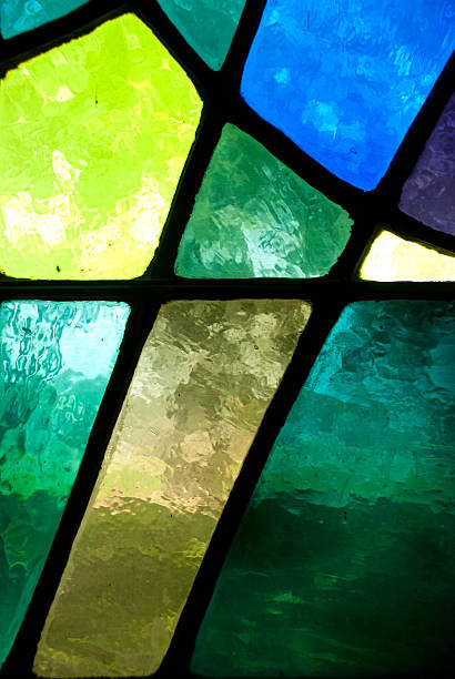 istock Close Up of Stained Glass 454994455