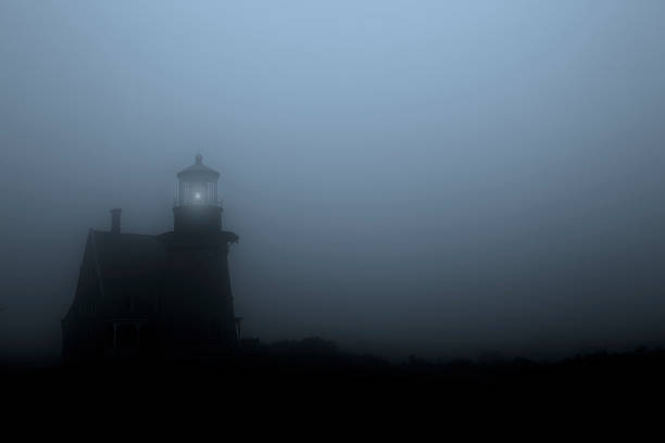 Southeast Lighthouse-Block Island RI The Southeast Lighthouse on Block Island, RI in heavy fog. rhode island photos stock pictures, royalty-free photos & images