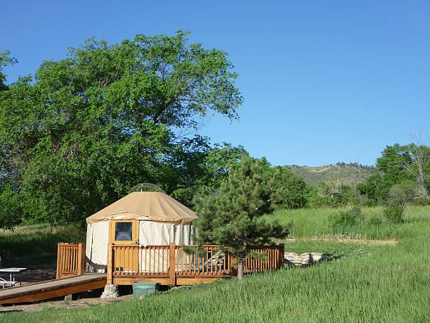 istock Camping yurt in Bear Creek Lake Park Colorado 454995249