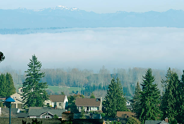 istock Lake Washington obscured by fog from Seattle WA 454995663