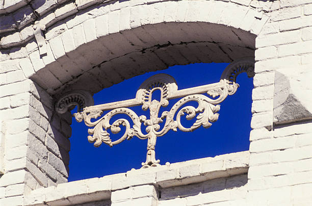 istock Architectural detail above the cornice of  building. 454998233