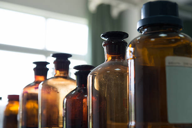 istock Chemical Bottles in Laboratory 455002035