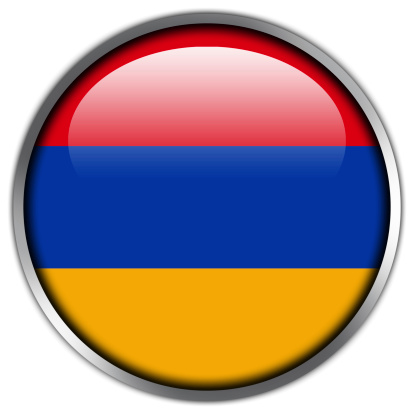 Armenia Flag glossy button