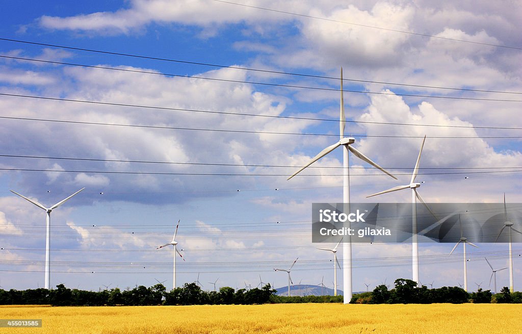 Turbine eoliche. - Foto stock royalty-free di Ambientazione esterna