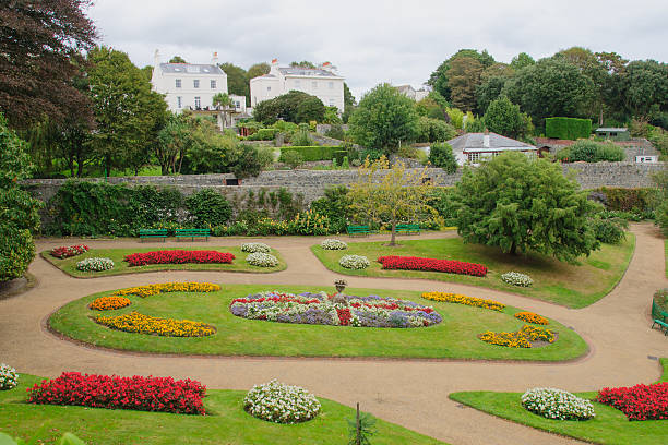 Candie Gardens Candie Gardens, St. Peter Port, Guernsey guernsey city stock pictures, royalty-free photos & images