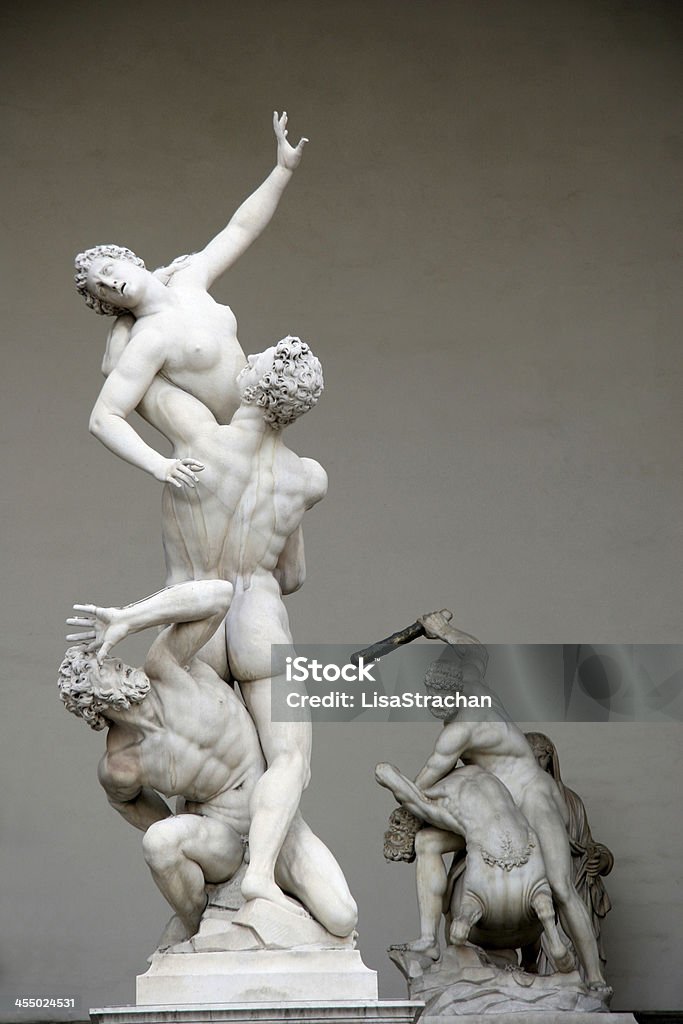 Rapture of the Sabina, Florence, Italy The Rapture of the Sabina statue (Rape of the Sabine Woman), Florence, Italy Florence - Italy Stock Photo