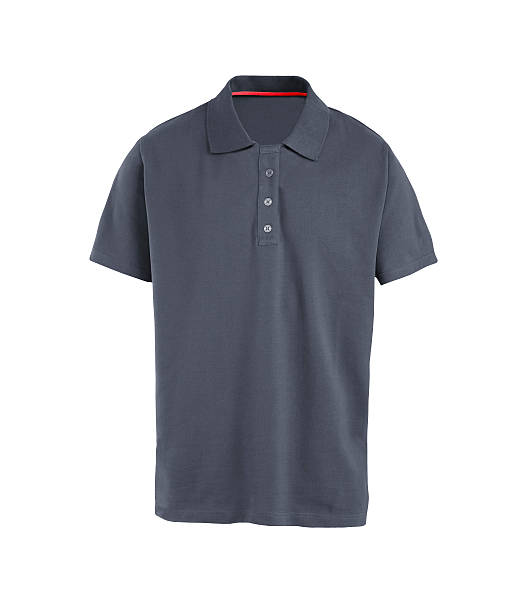 istock Gray T-shirt isolated on white 455045365