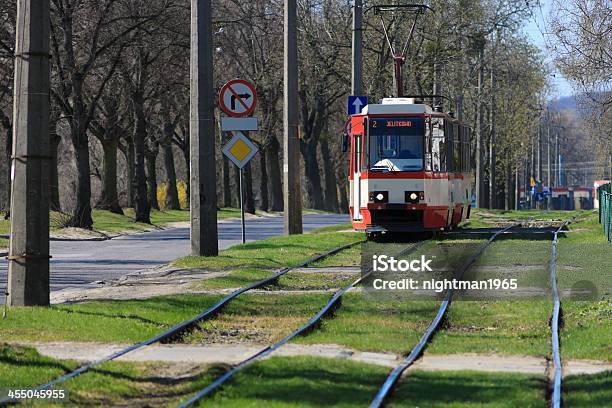 Czerwony Tramwaj Elektryczne - zdjęcia stockowe i więcej obrazów Tramwaj linowy - Tramwaj linowy, Gdańsk, Polska