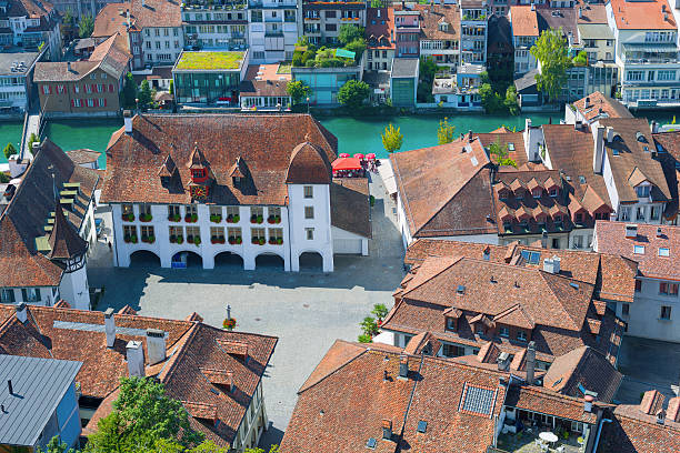 sala miasta plac w thun - thun cityscape famous place switzerland zdjęcia i obrazy z banku zdjęć