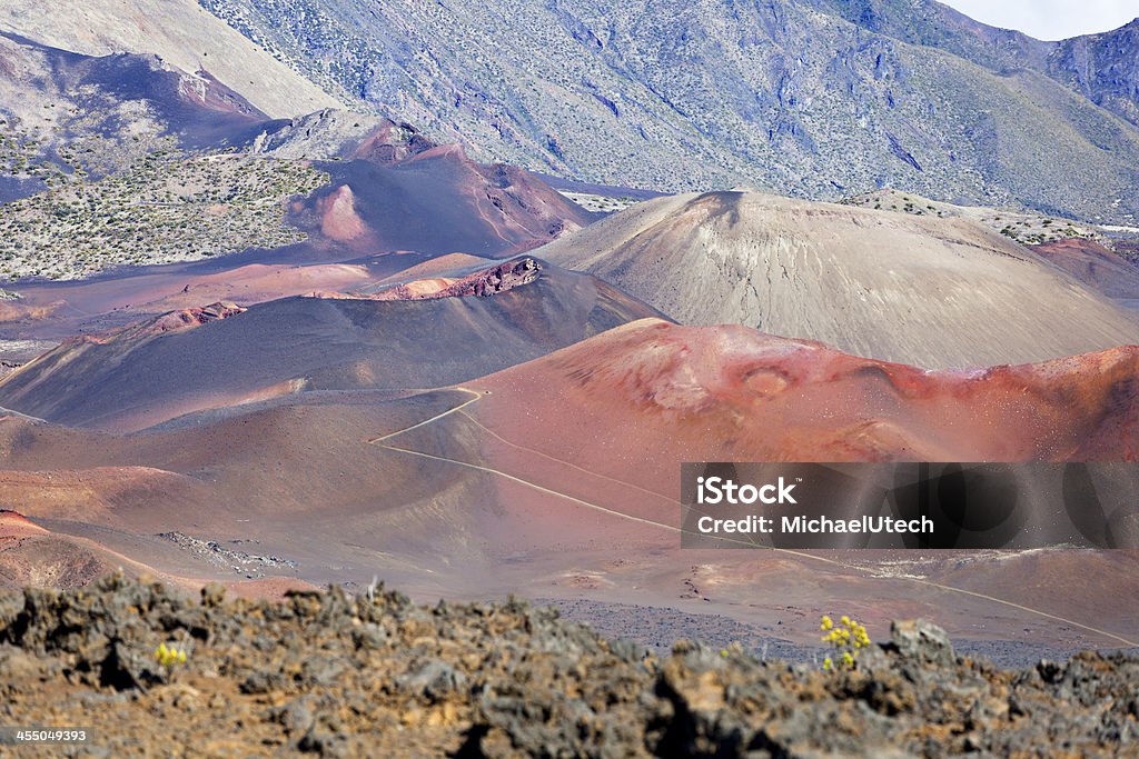 Haleakala-Krater, Maui - Lizenzfrei Ansicht aus erhöhter Perspektive Stock-Foto