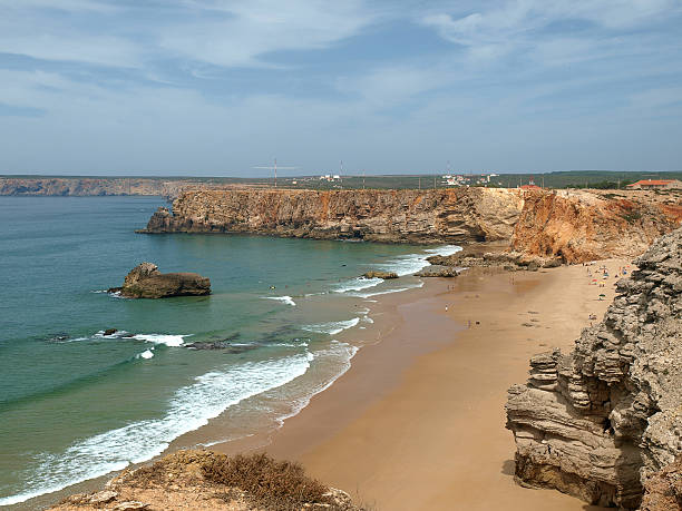 istock Cliff coast near Cape St  Vincent, Portugal 455053597