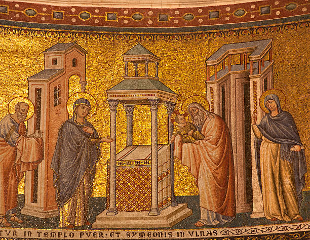 istock Rome - mosaic of Presentation in the Temple 455062155