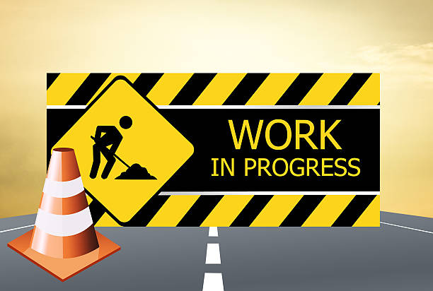 Work In Progress Banner Construction Site Safety Signs Pictures Illustrations, Royalty-Free ...